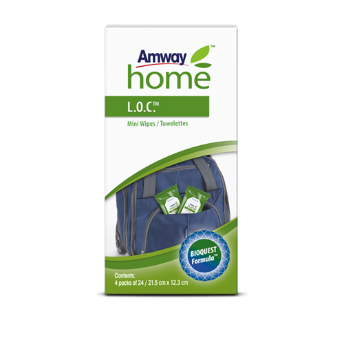 L.O.C.™ Towelettes (4 pouches x 24 mini wipes)
